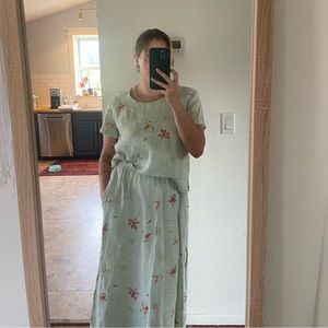 Linen ColdWater Creek Set